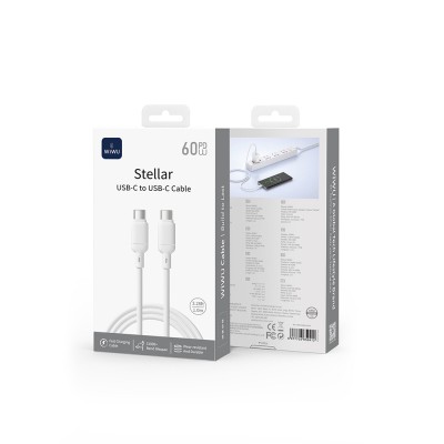 Wiwu Wi-C090 Stellar Series Type-C to Type-C Fast Charging PD Data and Charging Cable 60W 1M - 5