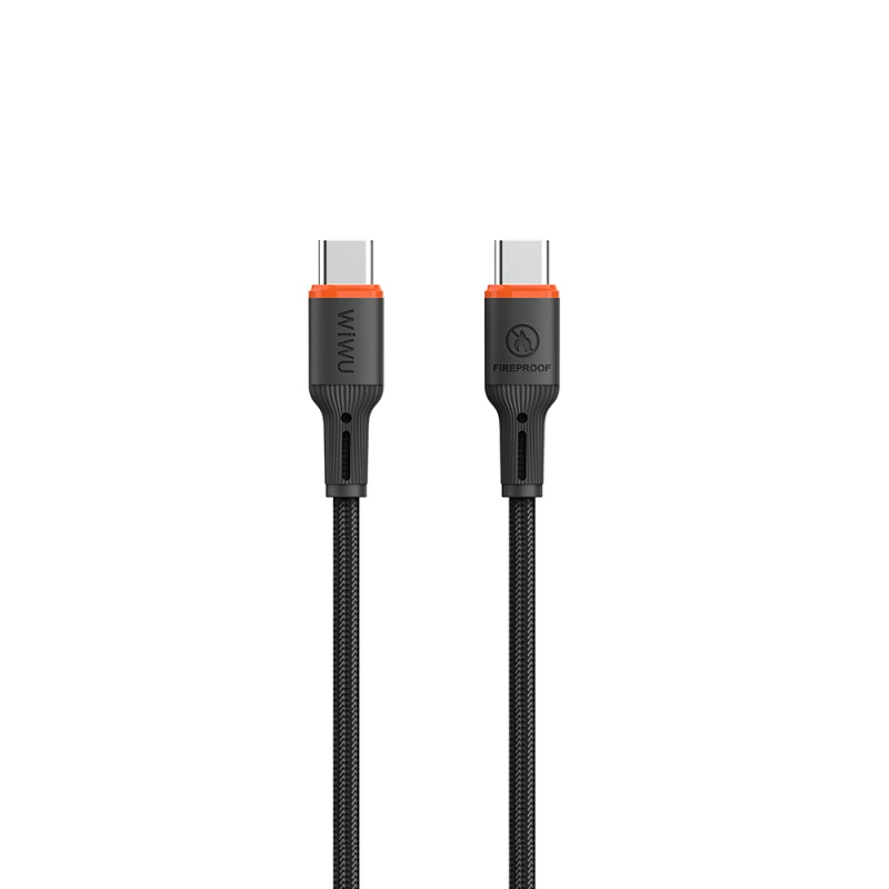 Wiwu Wi-C098 FlameGuard Serisi Type-C to Type-C Data ve Şarj Kablosu 60W 1.2M - 3