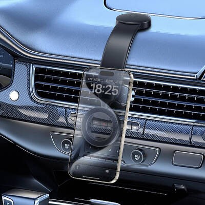 Wiwu Wi-CH053 Mago Serisi Magnetik M-safe Uyumlu Bükülebilen Eğimi ve Düz Zemin Araç Telefon Tutacağı - 8