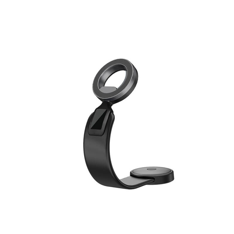 Wiwu Wi-CH053 Mago Serisi Magnetik M-safe Uyumlu Bükülebilen Eğimi ve Düz Zemin Araç Telefon Tutacağı - 9