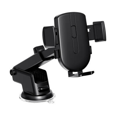 Wiwu Wi-CH054 Gentleman Series Automatic Mechanism Extendable Telescopic Suction Cup Design Car Phone Holder - Wiwu
