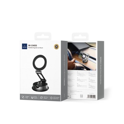 Wiwu Wi-CH055 360 Derece Dönebilen Magnetik Stand Araç Telefon Tutucu - 9