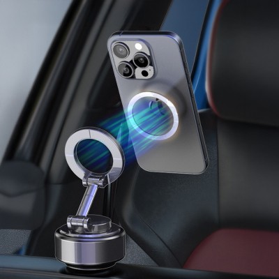 Wiwu Wi-CH056 Type-C Portlu Elektrikli Vakum Özellikli Magnetik Telefon Tutucu - 3