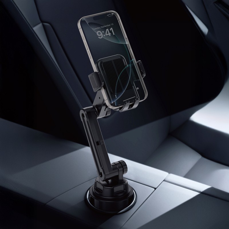 Wiwu Wi-CH059 Gentleman 360 Derece Dönebilen Teleskopik Açılı Bardaklık Tasarım Araç Telefon Tutucu - 8