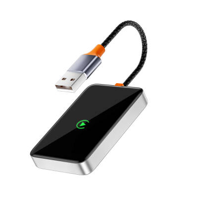 Wiwu Wi-CP001 Car Play Digital LED Indicator Wireless Audio Receiver USB Input Bluetooth Adapter - Wiwu