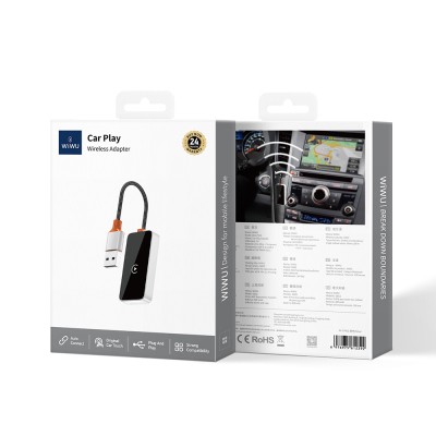 Wiwu Wi-CP002 CarPlay Digital LED Display Wireless Audio Receiver USB Input Bluetooth Adapter - 8