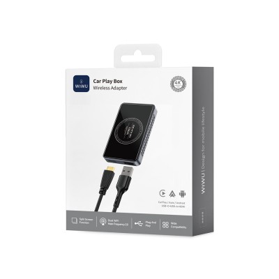 Wiwu Wi-CP004 HDMI Girişli Bölünmüş Ekran Özellikli CarPlay Wireless Adaptör 2.0 - 11