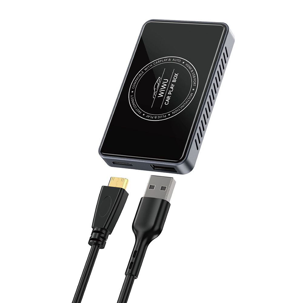 Wiwu Wi-CP004 HDMI Girişli Bölünmüş Ekran Özellikli CarPlay Wireless Adaptör 2.0 - Siyah