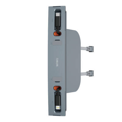 Wiwu Wi-DS001 Tesla Compatible Type-C Lightning USB-A Smart In-Car Charging Station 60W - Wiwu