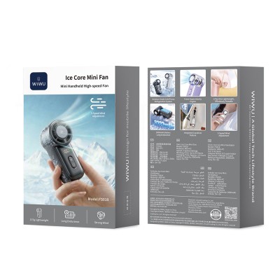 Wiwu Wi-FS018 Ice Core Mini Series Portable Handheld Cooling Fan with Digital LED Display - 7