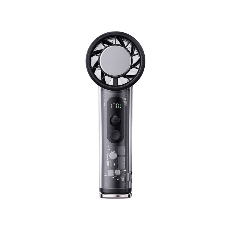 Wiwu Wi-FS019 Ice Engine Turbo Fan Series Portable Hand Cooler Fan with Digital LED Display and Transparent Design - 4
