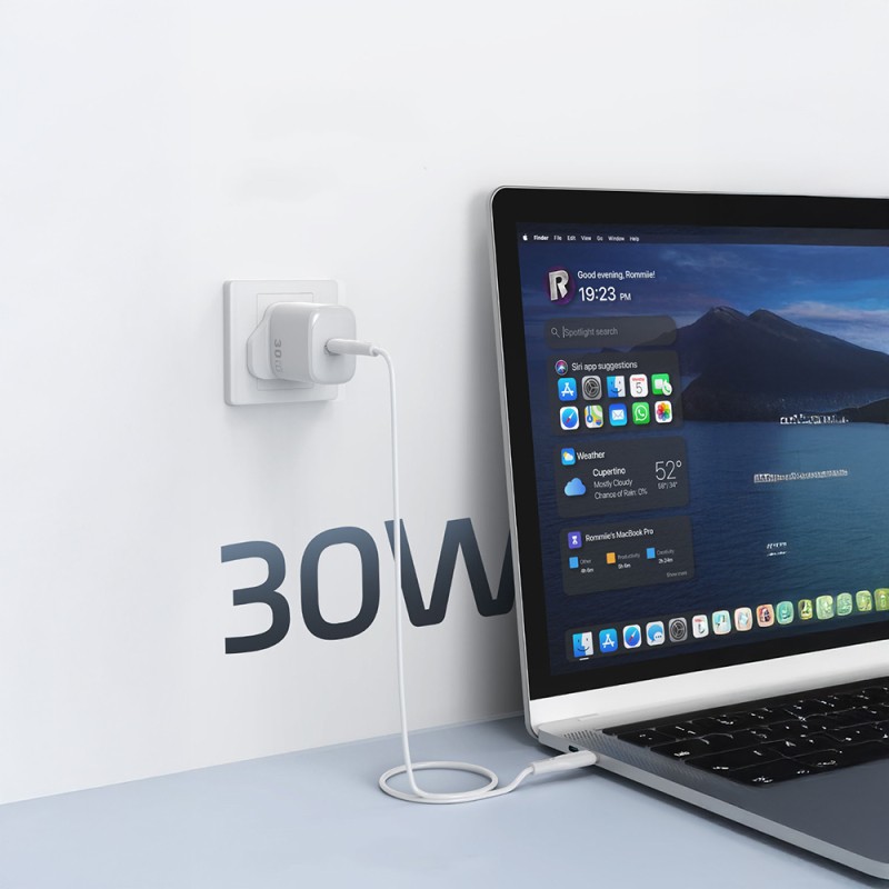Wiwu Wi-G008 Essen Series GaN Tech PD Fast Charging Charging Head 30W - 11