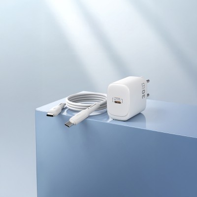 Wiwu Wi-G008 Essen Series GaN Tech PD Fast Charging Head Type-C to Type-C PD 30W Wired Charging Set - 10