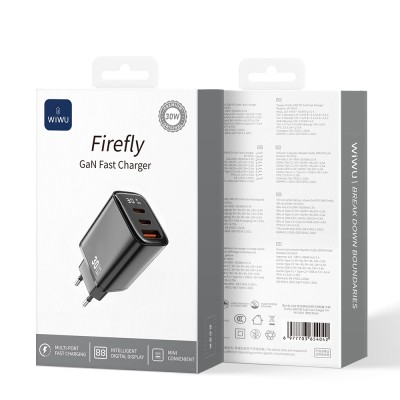 Wiwu Wi-G010 Firefly Series GaN Tech PD Fast Charging Charging Head 30W - 5