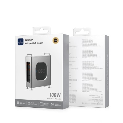 Wiwu Wi-G013 Warrior Serisi GaN Tech Hızlı Şarj Özellikli Şarj Başlığı 100W - 7