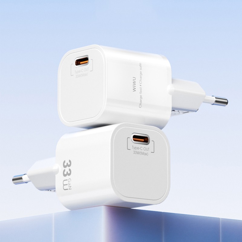 Wiwu Wi-G015 Cube Serisi GaN Tech PD Hızlı Şarj Özellikli Mini Şarj Başlığı 33W - 9