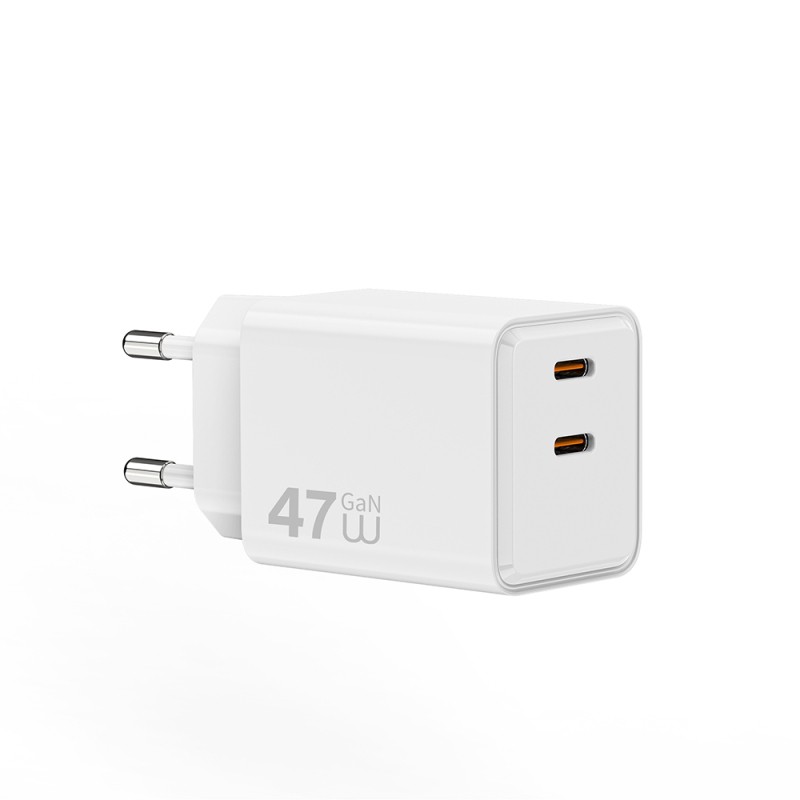 Wiwu Wi-G025 Cube Series Dual Type-C PD GaN Technology Fast Charging Head 47W - 3