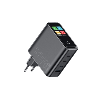 Wiwu Wi-G028 Voyager Series GaN Technology PD/QC Fast Charging Head with TFT Display 140W - Wiwu