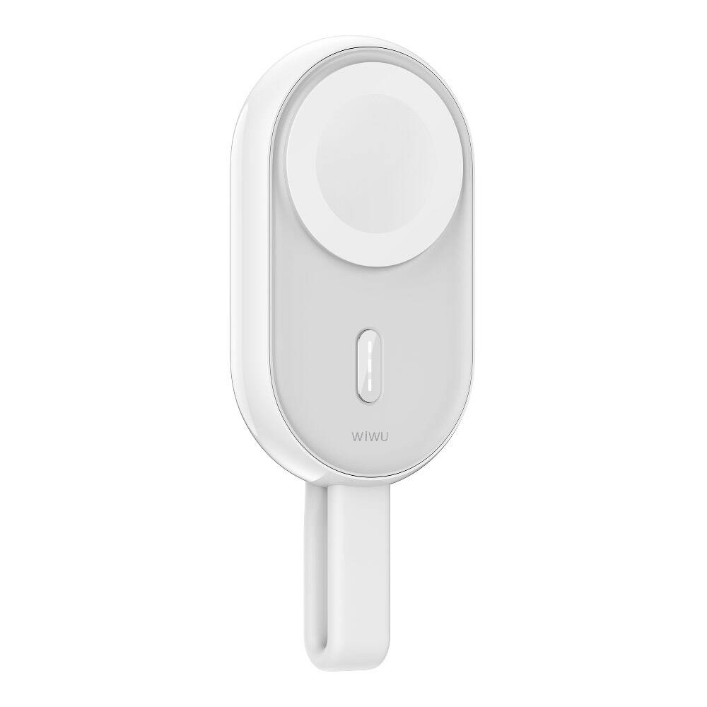 Wiwu Wi-M20 Ark Serisi Akıllı Saat Mini Wireless Powerbank 1200mAh 2.5W - Beyaz
