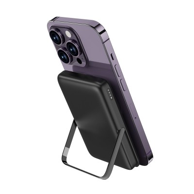 Wiwu Wi-P011 Gentleman Serisi LED Işık Göstergeli Standlı Kablosuz Powerbank 10.000mAh 15W - 7