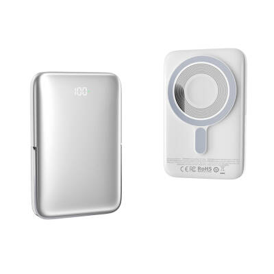 Wiwu Wi-P018 Elite Series LED Screen Magsafe Powerbank Wireless 15W 10000mAh - Wiwu