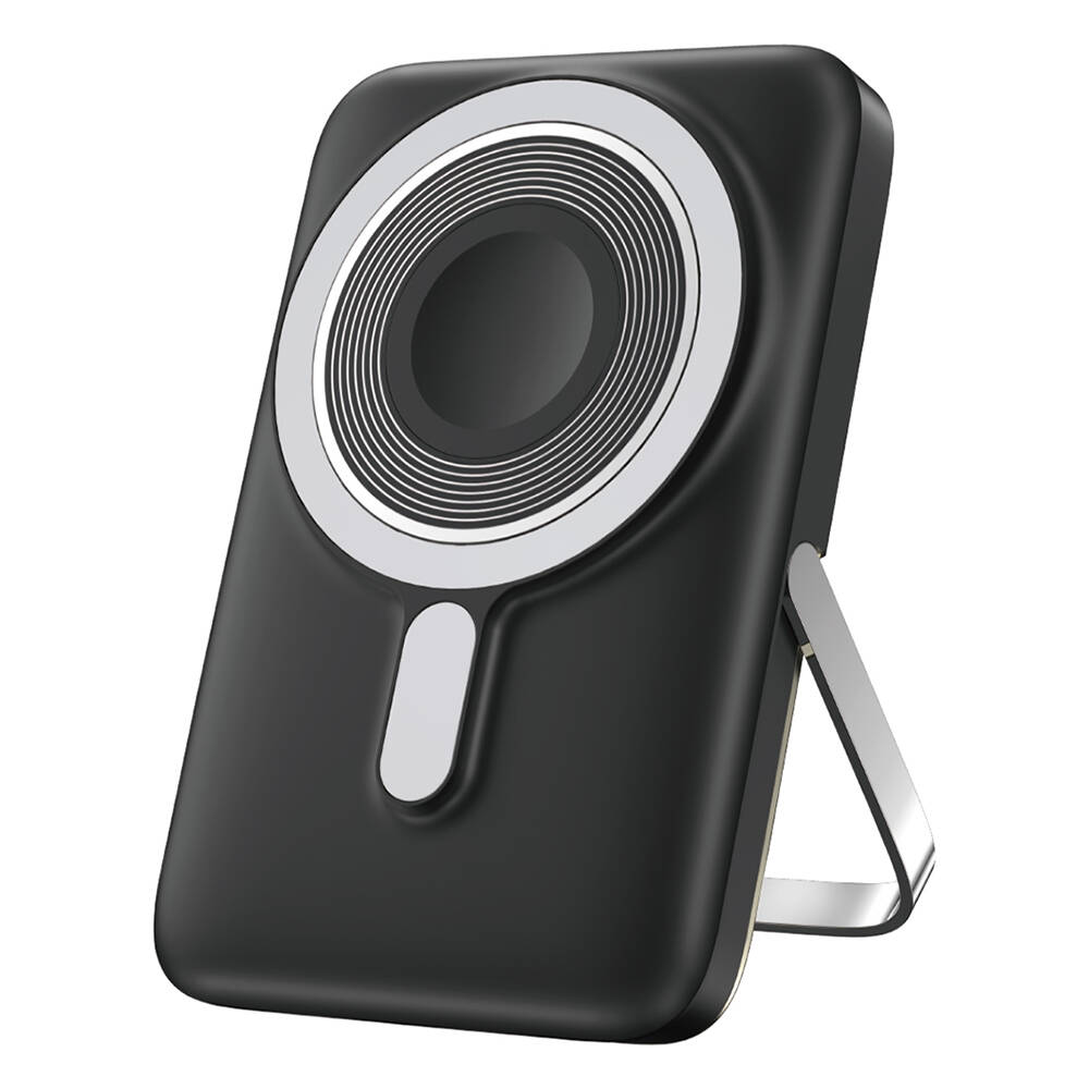 Wiwu Wi-P018 Elite Serisi Led Ekranlı M-safe Powerbank Wireless 15W 10000mAh - Siyah