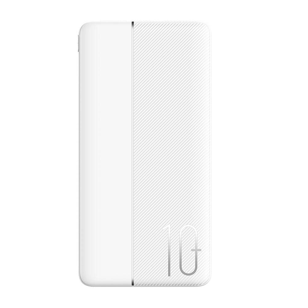 Wiwu Wi-P032 Dual USB-A ve Type-C PD LED Işık Göstergeli Taşınabilir Powerbank 10000mAh - Beyaz