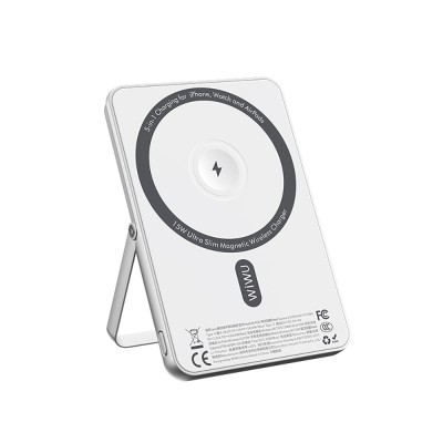 Wiwu Wi-P034 Dijital LED Göstergeli Standlı Kablosuz Powerbank 5000mAh 15W - 6