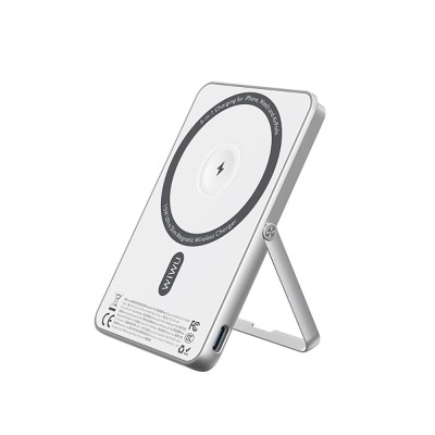 Wiwu Wi-P034 Dijital LED Göstergeli Standlı Kablosuz Powerbank 5000mAh 15W - 7
