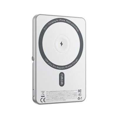 Wiwu Wi-P034 Wireless Powerbank with Digital LED Indicator Stand 5000mAh 15W - 5