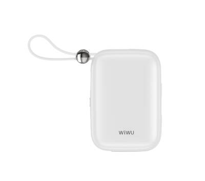 Wiwu Wi-P042 Monaco Series Lightning and Type-C Cable Digital LED Indicator Hanging Powerbank 10000mAh - Wiwu