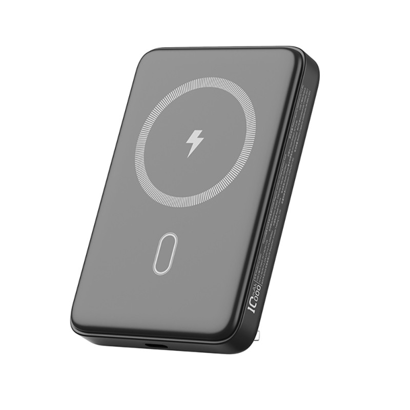 Wiwu Wi-P043 LED Işık Göstergeli Standlı Taşınabilir M-safe Wireless Powerbank 10.000mAh 15W - 5