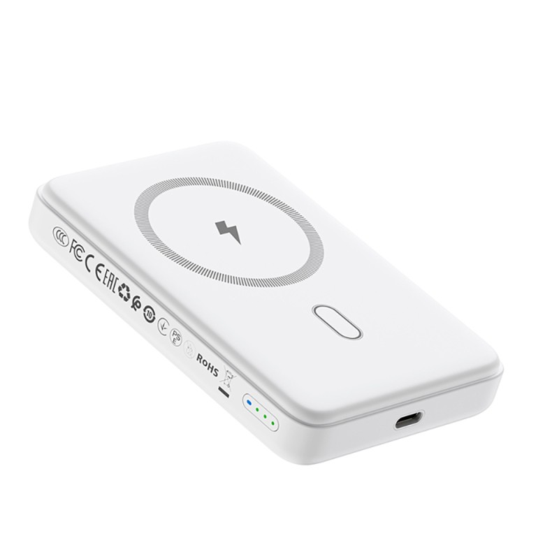 Wiwu Wi-P043 LED Işık Göstergeli Standlı Taşınabilir M-safe Wireless Powerbank 10.000mAh 15W - 8