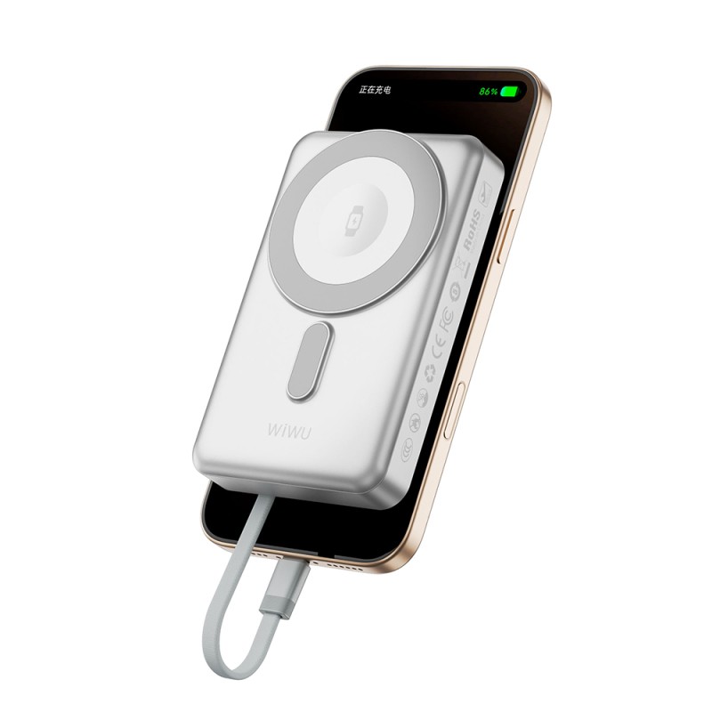Wiwu Wi-P056 Portable Wireless Charging and PD Fast Charging Power Bank 15W 10000mAh - 8
