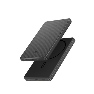 Wiwu Wi-P072 PD 20W M-safe Şarj Özellikli Ultra İnce Aramid Fiber Powerbank 15W 5000mAh - 6