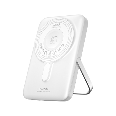 Wiwu Wi-P077 Pionner Series Portable Wireless Charging and PD 20W Fast Charging Stand Power Bank 15W 10000mAh - Wiwu