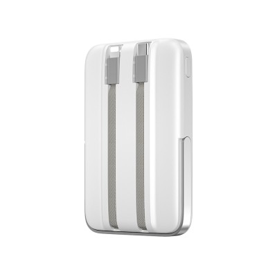 Wiwu Wi-P077 Pionner Series Portable Wireless Charging and PD 20W Fast Charging Stand Power Bank 15W 10000mAh - 7