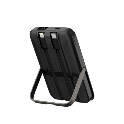 Wiwu Wi-P077 Pionner Series Portable Wireless Charging and PD 20W Fast Charging Stand Power Bank 15W 10000mAh - 10