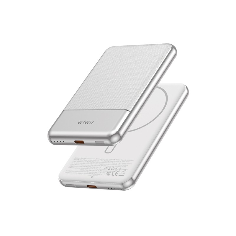 Wiwu Wi-P088 LED Işık Göstergeli PD 20W Kablosuz Powerbank 5000mAh 15W - 5
