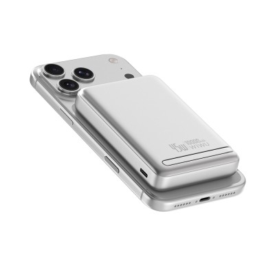Wiwu Wi-P090 Mag Pro Series 45W Portable M-safe Wireless Powerbank with Qi2 Charging Technology and Stand, 10,000mAh - 4