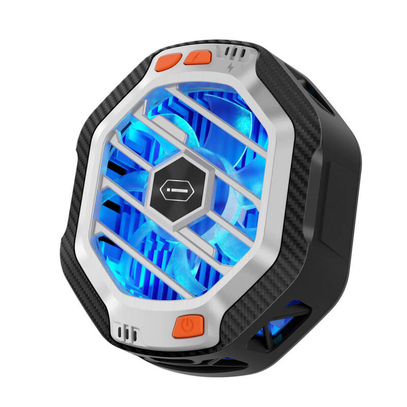 Wiwu Wi-R001 15W M-safe Şarj Özellikli RGB Işıklı Telefon Soğutucu Fan - 1