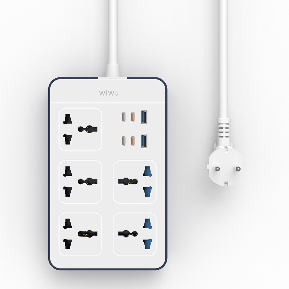 Wiwu Wi-S006 20W GaN Tech Power Strip 11 in 1 Çoklu Priz - Beyaz
