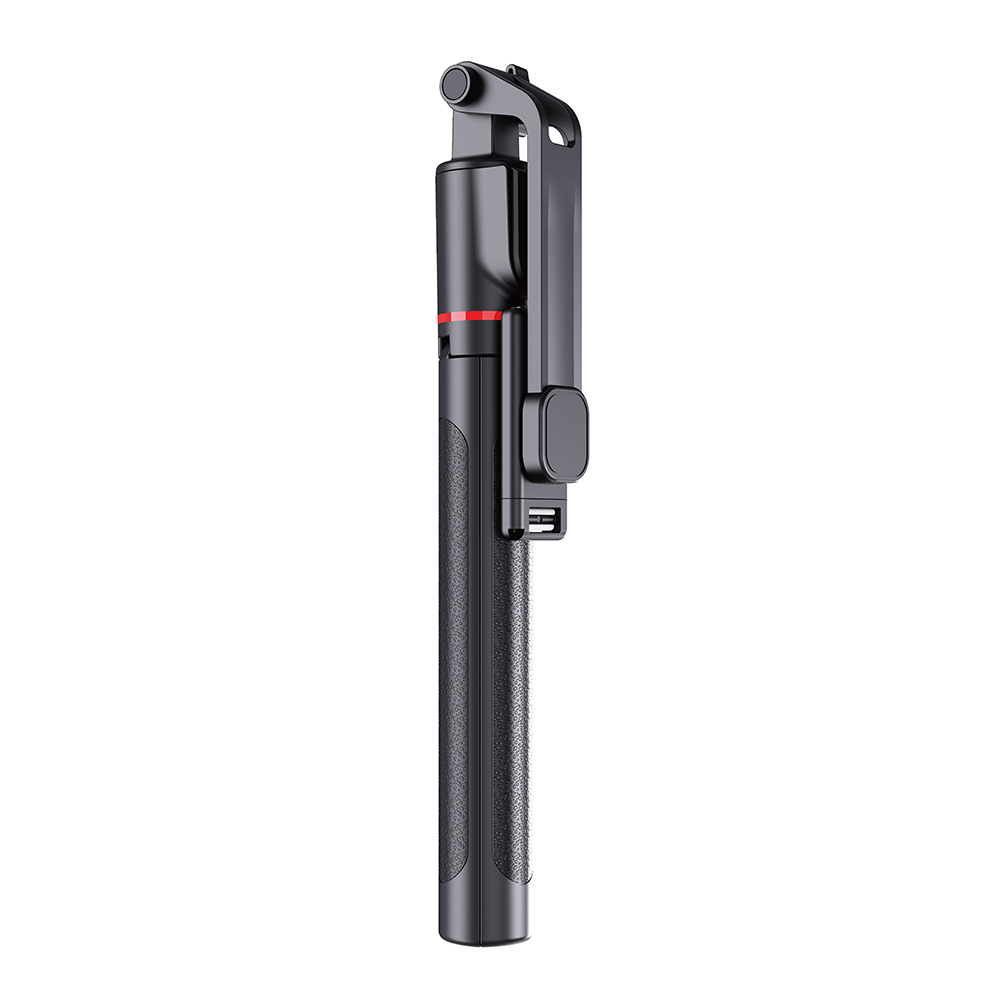 Wiwu Wi-SE015 Canlı Yayın Dolgu Işıklı Teleskopik Tripod ve Selfie Çubuğu - Siyah