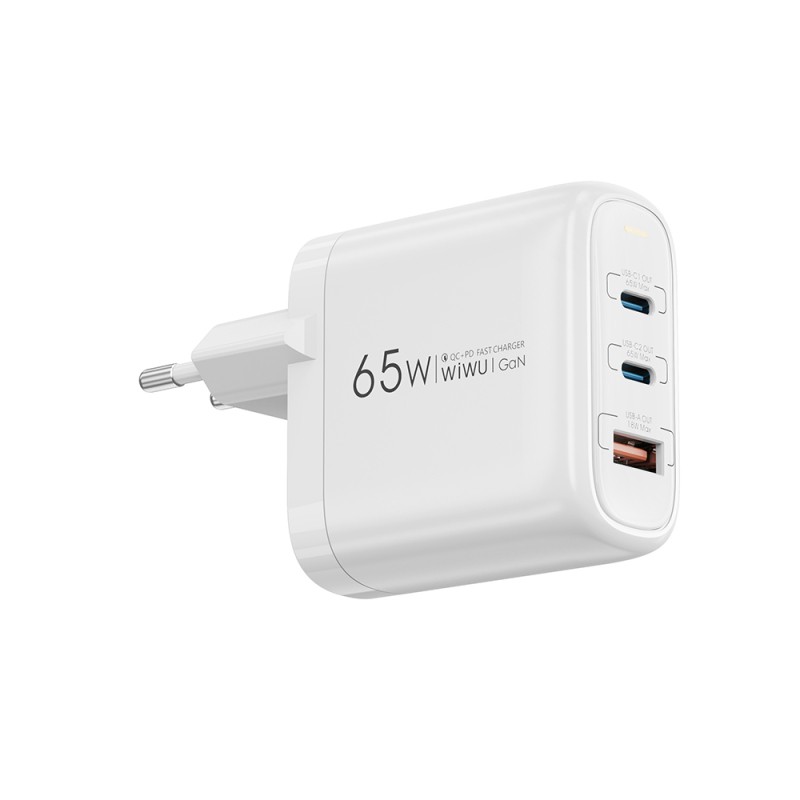 Wiwu Wi-U024 EU Series Dual Type-C PD & USB-A GAN Technology Fast Charging Title 65W - 4