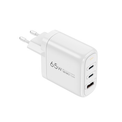 Wiwu Wi-U024 EU Series Dual Type-C PD & USB-A GAN Technology Fast Charging Title 65W - 5