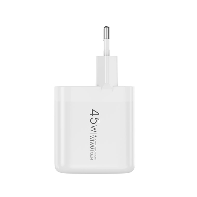 Wiwu Wi-U035 Gan Tech PD Fast Charging QC 3.0 charging title 45W - Wiwu