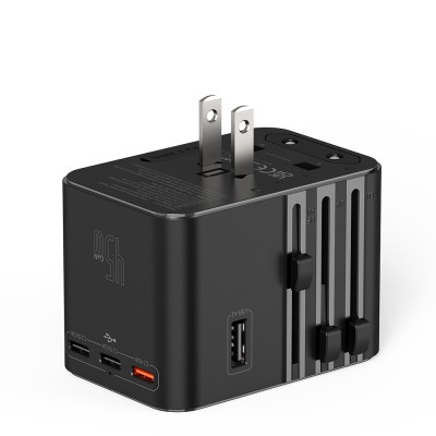Wiwu Wi-UA006 Çoklu Universal TR/US/UK/AUS/EU Uyumlu Seyahat Şarj Adaptörü 45W - 12
