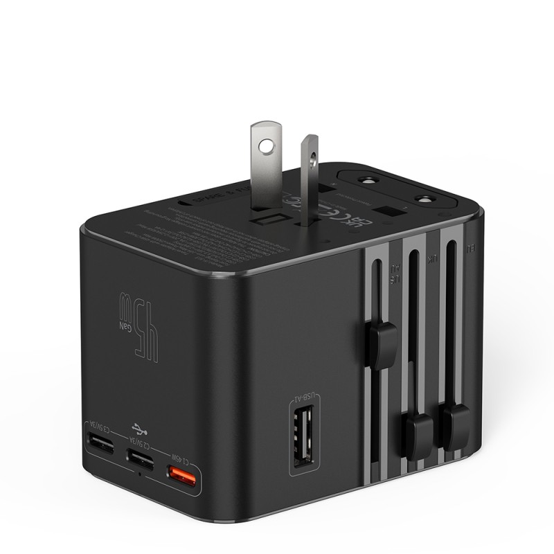 Wiwu Wi-UA006 Çoklu Universal TR/US/UK/AUS/EU Uyumlu Seyahat Şarj Adaptörü 45W - 13