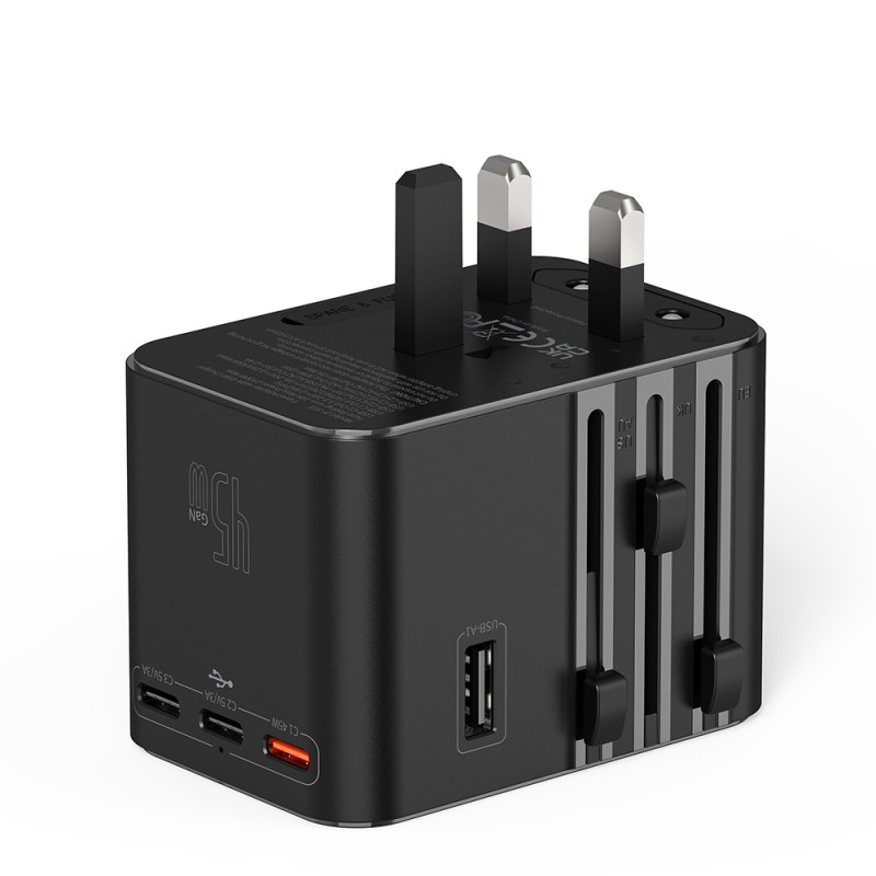Wiwu Wi-UA006 Çoklu Universal TR/US/UK/AUS/EU Uyumlu Seyahat Şarj Adaptörü 45W - 14