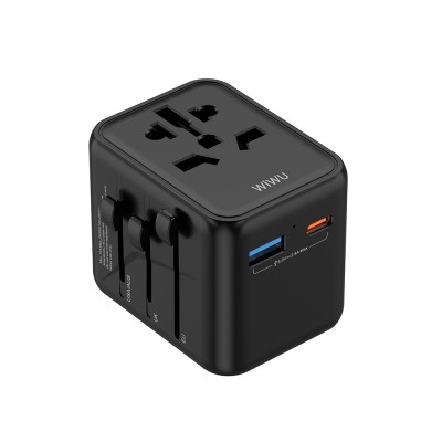 Wiwu Wi-UA012 Çoklu Universal TR/US/UK/AUS/EU Uyumlu Seyahat Şarj Adaptörü 12W - 3